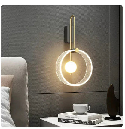 1 PC Nordic Minimalist LED Wand Licht Schlafzimmer Luxus Innen Design Wand Leuchte Wohnkultur Schlafzimmer Wohnzimmer Nacht Licht