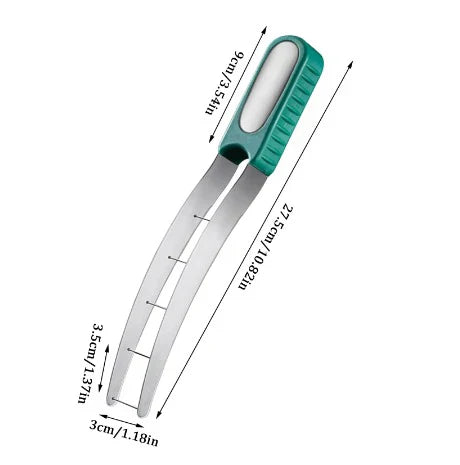 10er-Pack Wassermelonenschneider aus Edelstahl 304, Küchenhelfer – Wassermelonen-Artefakt-Schneidemesser, Entkerner, Obst- und Gemüsewerkzeuge